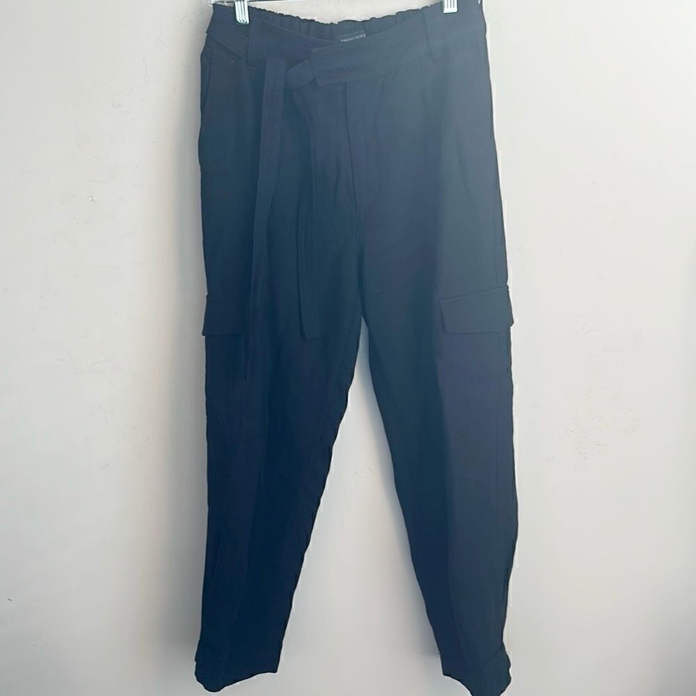 Banana Republic Black Cargo Pants 6
